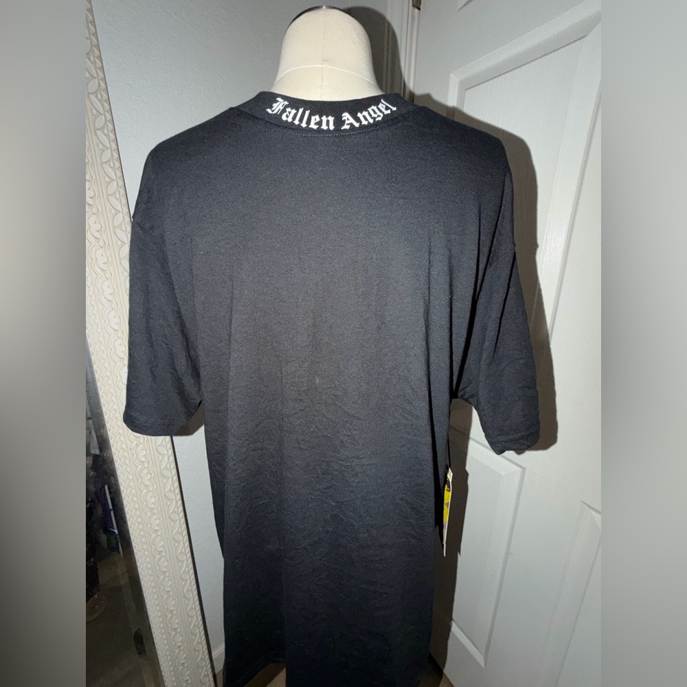 Fallen Angel Black Short Sleeve Graphic Tee - Men